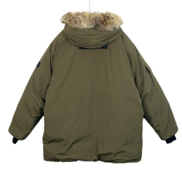 Canada Goose Mens Khaki Parka With Faux Fur Hood & Multiple Pockets Arctic Progr - Picture 2 of 8